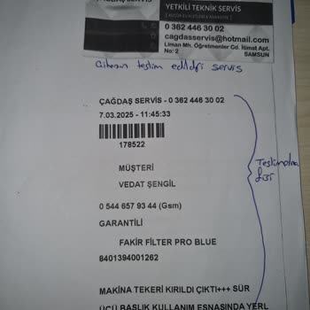 Fakir Elektrikli Süpürge Servis Sorunu