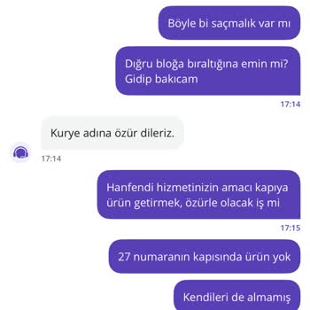 Yanlış Teslimat Ve Çözülmeyen Sorun
