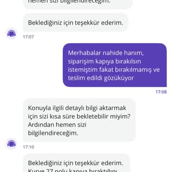 Yanlış Teslimat Ve Çözülmeyen Sorun