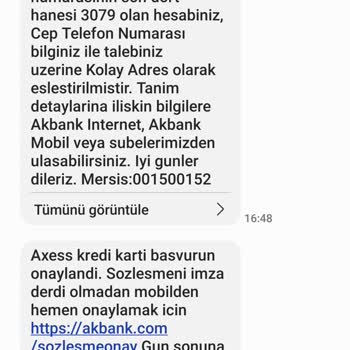 Akbank Axess Kart Onay Sürecinde Tekrarlanan Sorunlar