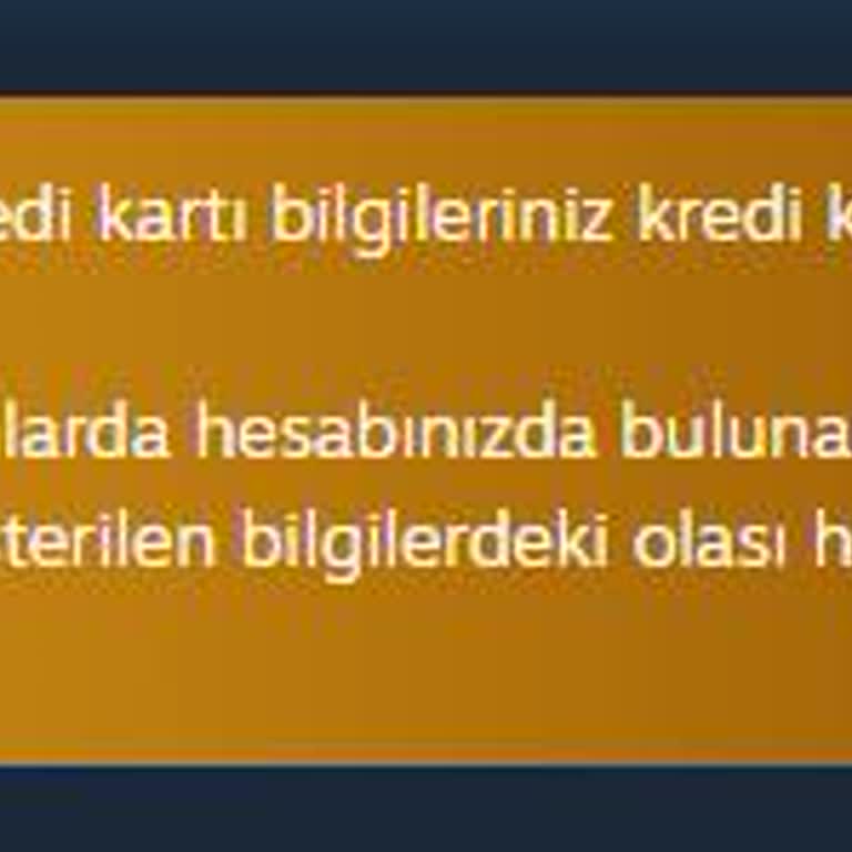 İninal Kart İle Steam Alışverişinde Karşılaşılan Ödeme Engeli