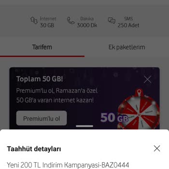 Vodafone'da İnternet Paketi Sorunu ve Yetersiz Müşteri Hizmetleri