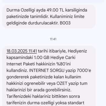 Vodafone'da İnternet Paketi Sorunu ve Yetersiz Müşteri Hizmetleri