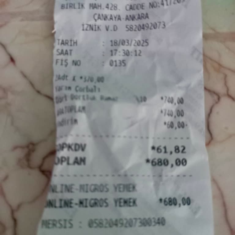 İftar Menüsü Siparişinde Eksik Ürün Ve İletişimsizlik Sorunu