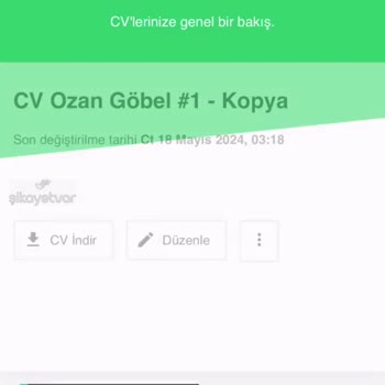 Cvmaker.com.tr'ye CV Kayıt Edememe