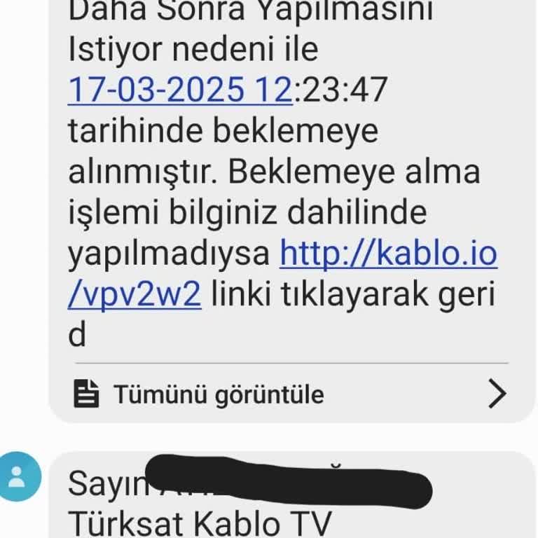 Televizyon Kurulumunda Gecikme Ve Yanıltıcı Bilgilendirme