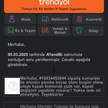 Trendyol'da Satıcı Problemi Ve İade Sorunu