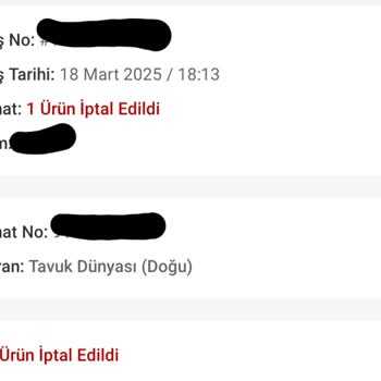 İftar Saati Sipariş İptali Ve Müşteri Memnuniyetsizliği
