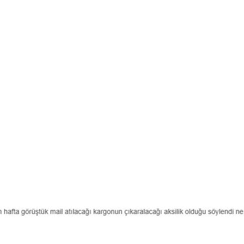 Zergo Sipariş Ve Kargo Sürecinde Yaşanan Gecikmeler!