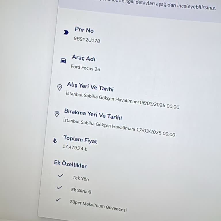 Araç Kiralama Rezervasyonunda Beklenmedik Ücret Artışı