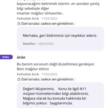 Yanıltıcı Ürün Bilgisi Ve Sorumluluk Almayan Satıcı