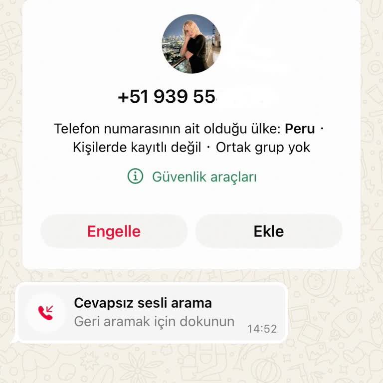 Peru'dan Gelen Gizemli Arama: Güvenlik Endişeleri