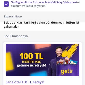 Sipariş Notları Yine Dikkate Alınmadı: Taze Ürün Beklerken Hayal Kırıklığı