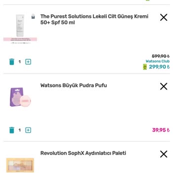 Watsons Siparişimde Gizli Ücretler Ve Eksik Puanlar