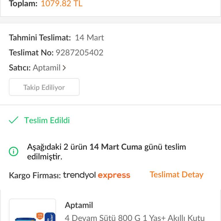 Eksik Gönderilen Hediye Ürünler