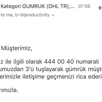 DHL'nin Gümrük Vergisi İadesindeki Sorumsuzluğu