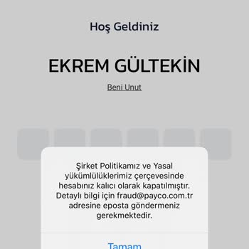 Payco Hesabım Sebepsiz Kapatıldı, Param İade Edilmiyor