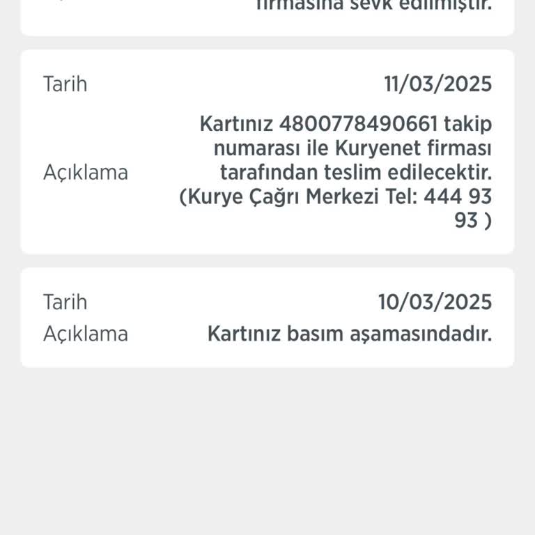 Kuryenet'in Ziraat Bankası Kredi Kartı Teslimatında Yaşanan Sorunlar