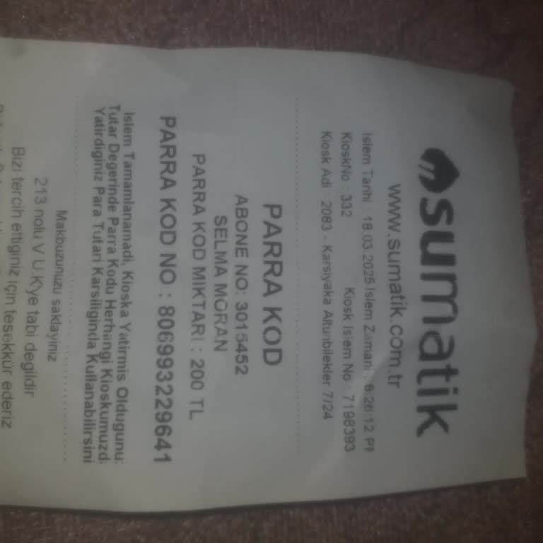 Su Matik İşleminde Para Kaybı Sorunu