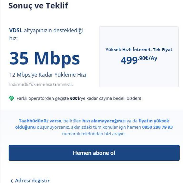 Yüksek Hızda İnternet Hayal Kırıklığı
