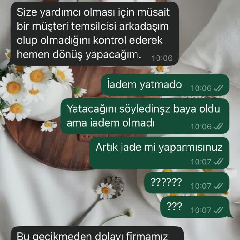 İade Ücretinin Gecikmesi Hakkında Sorun