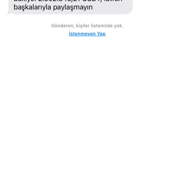 Yanlış Mesaj Ve Hesap Bilgisi Mağduriyeti