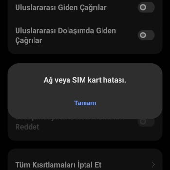 Arama Kısıtlama Şifresi Sorunu