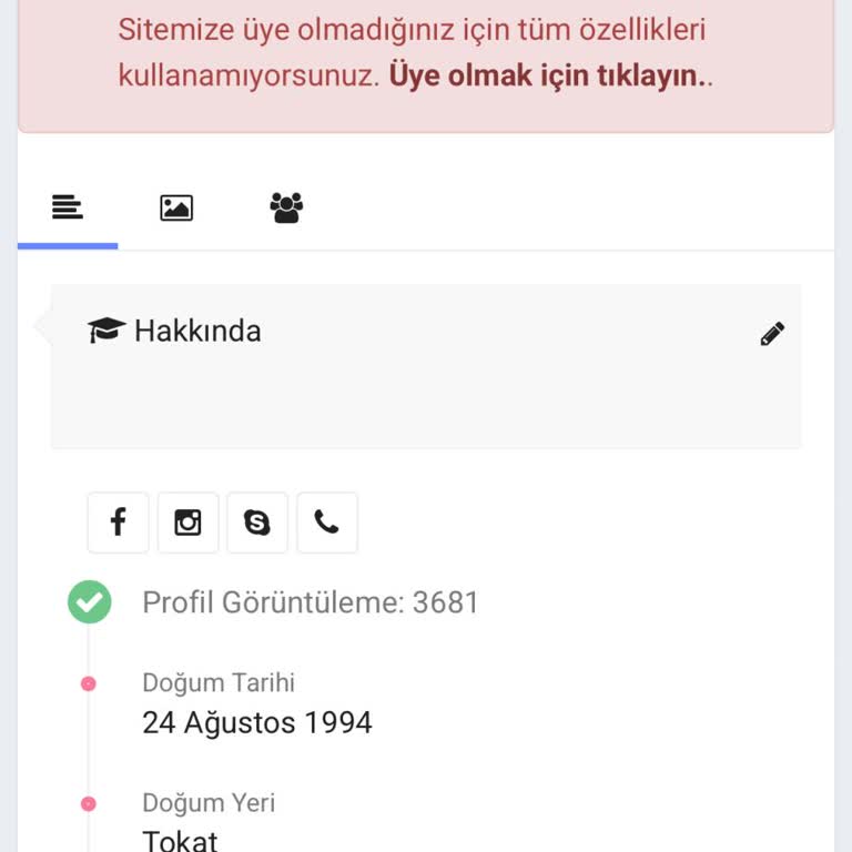 Sahte Profil Kapatma Talebi