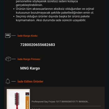 Yanlış Ürün Ve Kayıp İade: Çankırı MNG Kargo'nun İzini Kaybettiği Sipariş