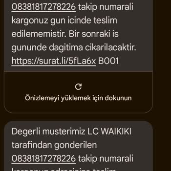 Sürat Kargo'dan Teslimat Sorunu Ve Destek Beklentisi
