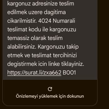 Sürat Kargo'dan Teslimat Sorunu Ve Destek Beklentisi