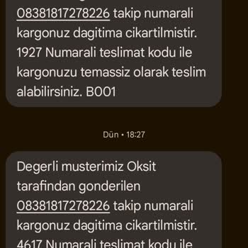 Sürat Kargo'dan Teslimat Sorunu Ve Destek Beklentisi