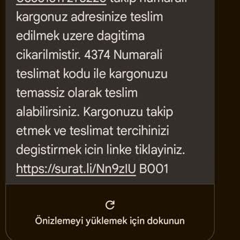 Sürat Kargo'dan Teslimat Sorunu Ve Destek Beklentisi