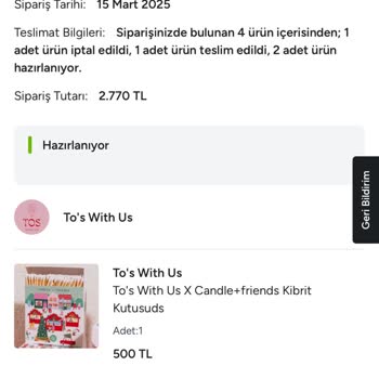 Hipicon Hediye Siparişimde Hayal Kırıklığı: İptal Edilen Ürün Ve Özensiz Paketleme