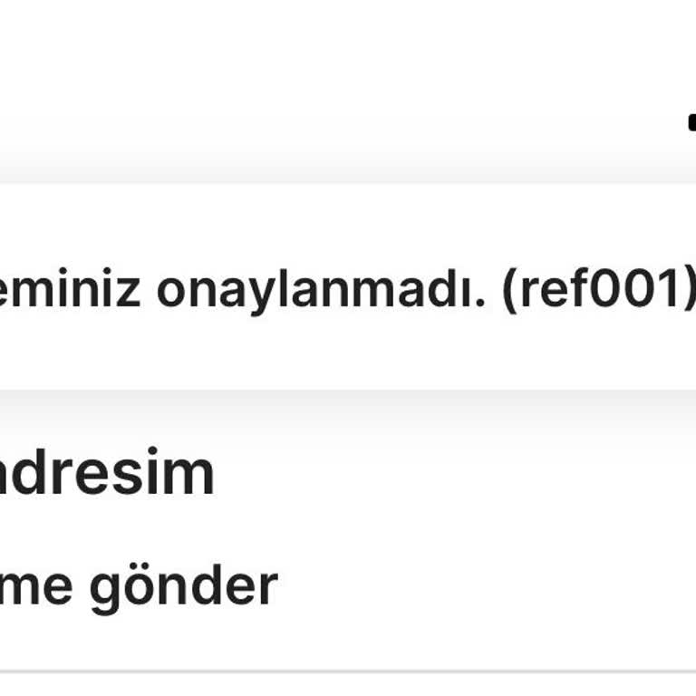 Hepsiburada'da Ref001 Hatası Ve Müşteri Hizmetleri İlgisizliği