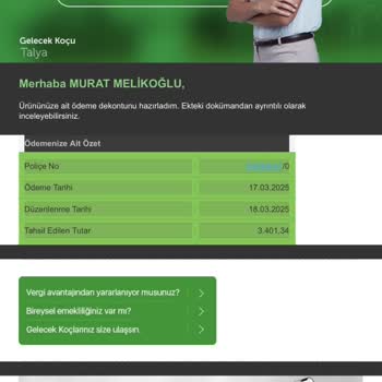 Garanti Emeklilik'ten İade Edilmeyen Sigorta Parası