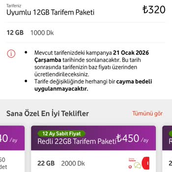 Vodafone Tarifesinde Adaletsiz İndirim Uygulaması