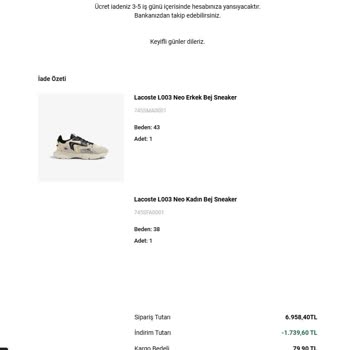 Beklenmedik Fiyat Artışı Ve Sipariş İptali Sorunu