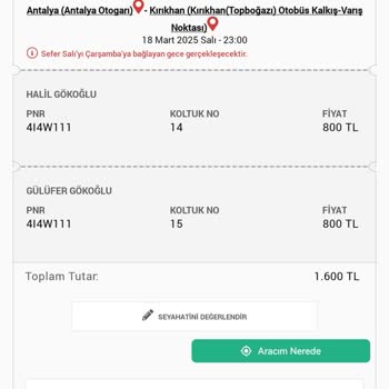 Otobüs Hareket Saati Karmaşası Ve Yetersiz Bilgilendirme