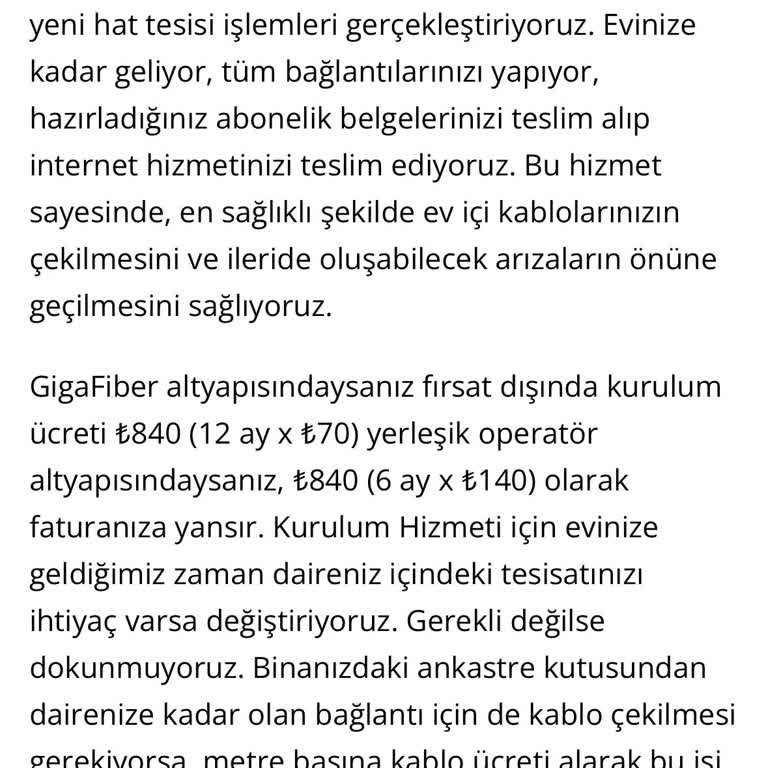 Bağlantı Sorunları Ve Yanlış Kurulum Ücreti