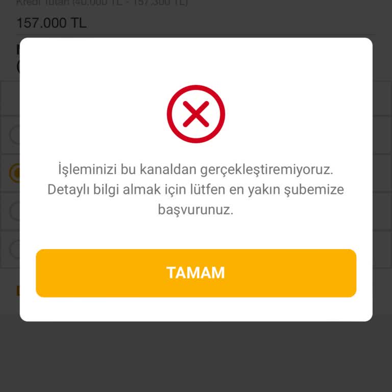 Kredi Limitlerime Erişemiyorum