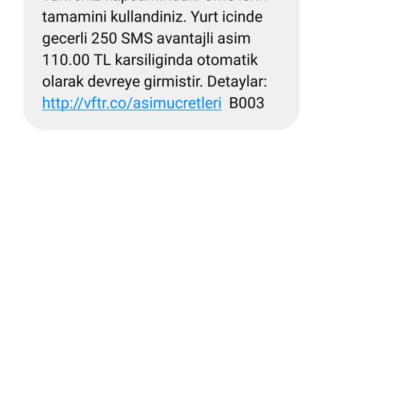 Vodafone'un Haksız Ek Paket Ücreti