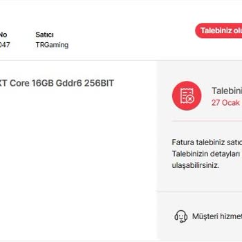 Hepsiburada'dan Aldığım Ekran Kartı Arızalı Ve Fatura Sorunu