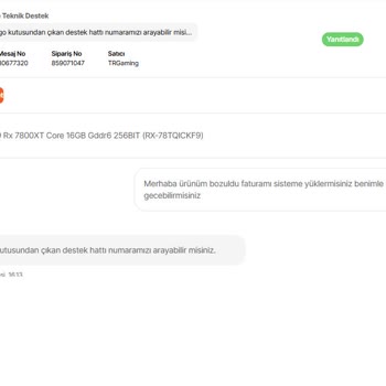 Hepsiburada'dan Aldığım Ekran Kartı Arızalı Ve Fatura Sorunu