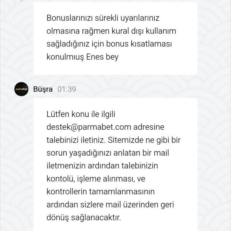 Parma Bet Sitesinde Yanıltıcı Bonus Uygulamaları