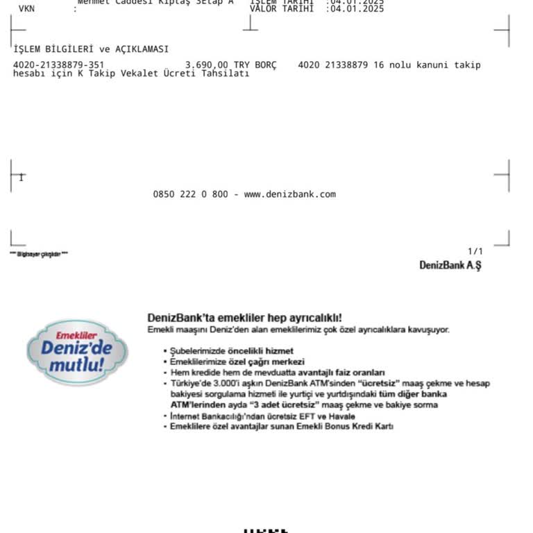 Denizbank Ve Hukuk Bürosu Arasında Sıkışan Müşteri: İade Edilmeyen Kesintiler