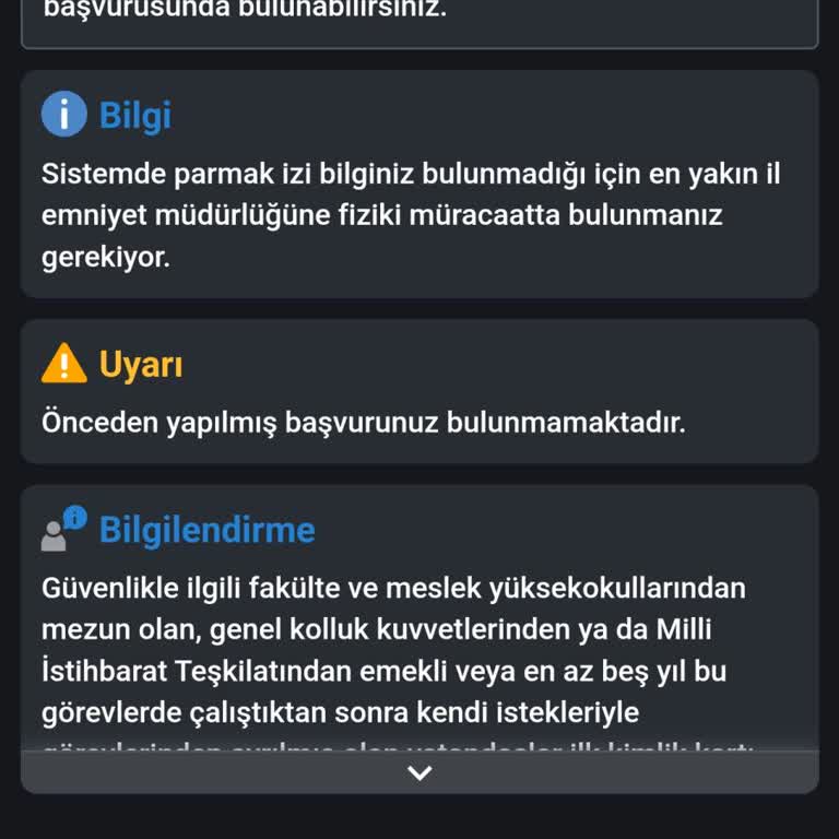 E-Devlet Parmak İzi Sorunu