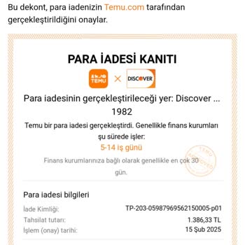Temu'dan İade Edilmeyen Ödeme: 35 Günlük Bekleyiş