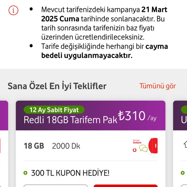 Vodafone Red Tarifesinde Fahiş Fiyat Artışı Ve Müşteri Sadakatine Duyarsızlık