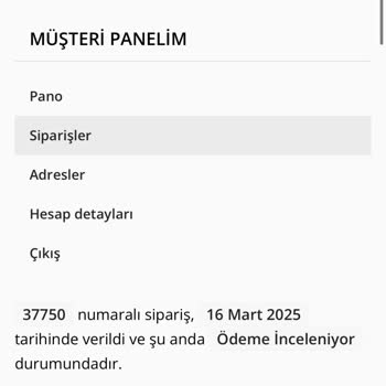 Sipariş Sürecinde Yaşanan Sorunlar